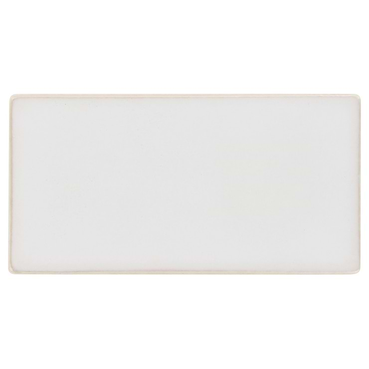 Nabi Subway Natural White 3x6 Glossy Glass Tile