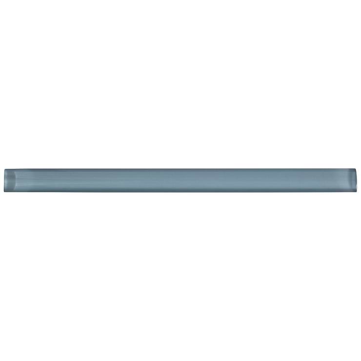 Blue Gray 1x12 Polished Glass Pencil Liner
