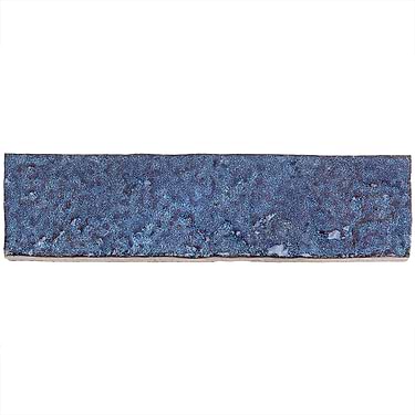 Easton Mesa Mesa Denim Dark Blue 2x8 Handmade Glazed Clay Brick Texture Subway Tile