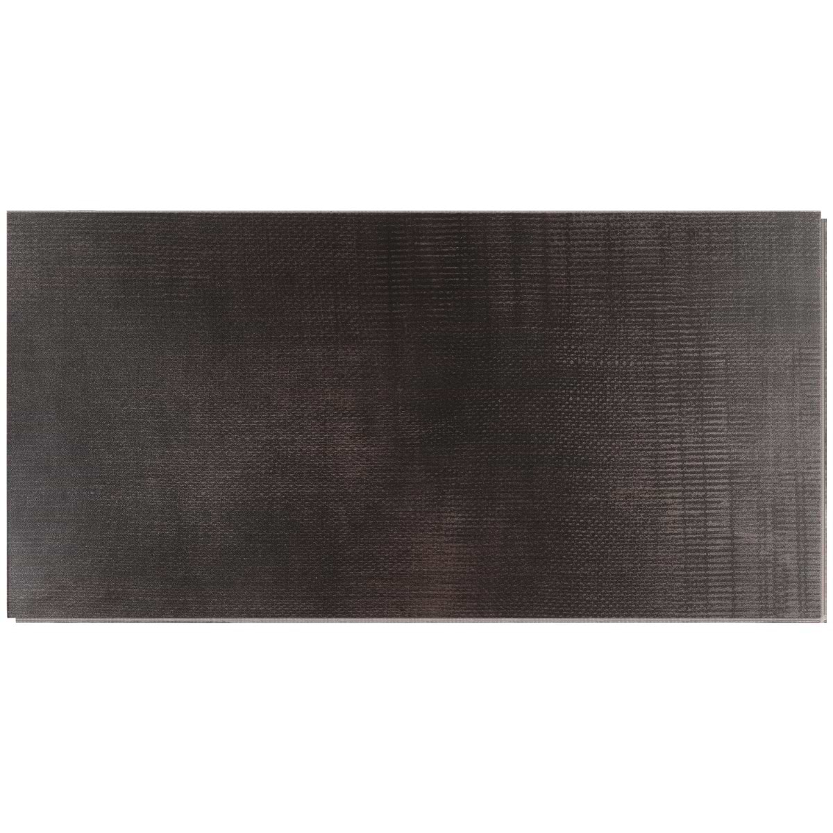 Ristretto LVT Charcoal Black 12x24 Fabric Look Rigid Core Click Luxury Vinyl Tile 