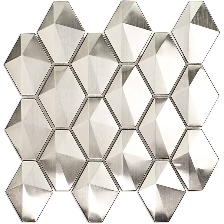 Terrapin Silver Metal Polished Mosaic Tile