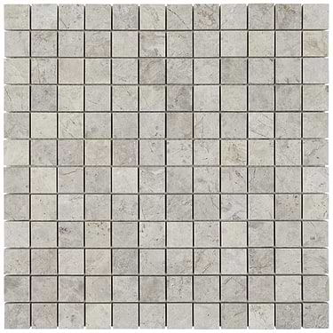 Tundra Gray 1x1 Polished Limestone Mosaic