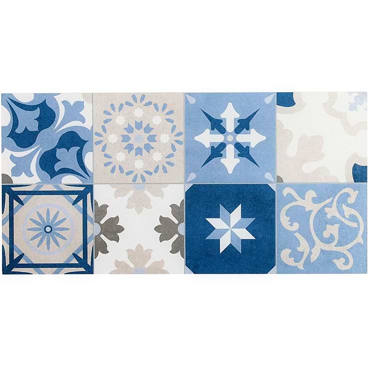 Deco Firenze Blue 12x24 Matte Porcelain Tile