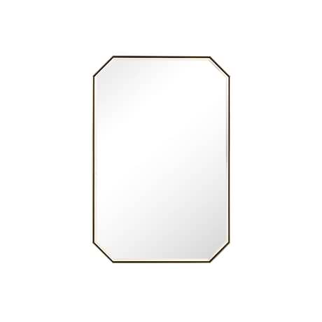 Rohe Champagne Brass 24x36" Octagonal Mirror by JMV