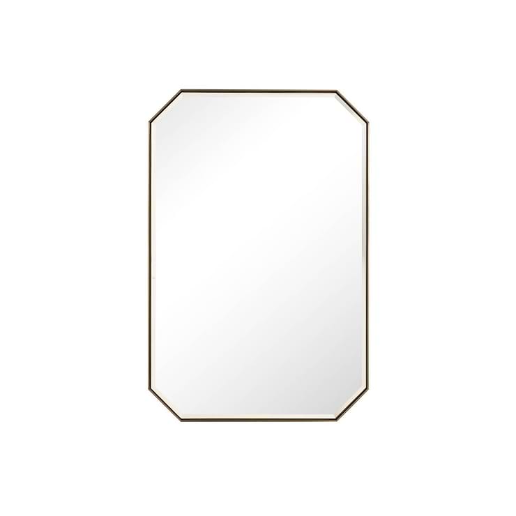 James Martin Vanities Rohe Champagne Brass 24x36" Octagonal Mirror