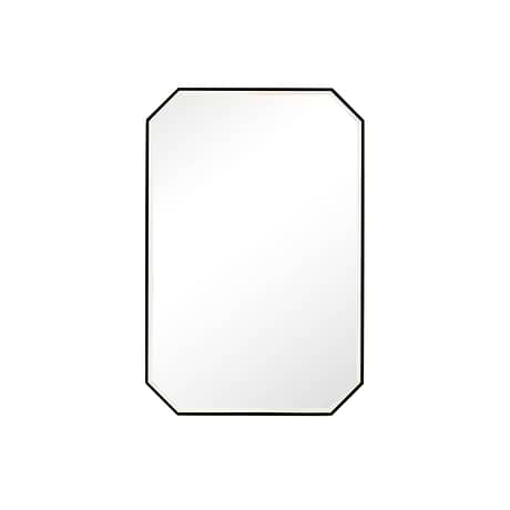 James Martin Vanities Rohe Matte Black 24x36" Octagonal Mirror