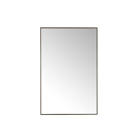 Rohe Champagne Brass 26x40" Rectangle Mirror by JMV
