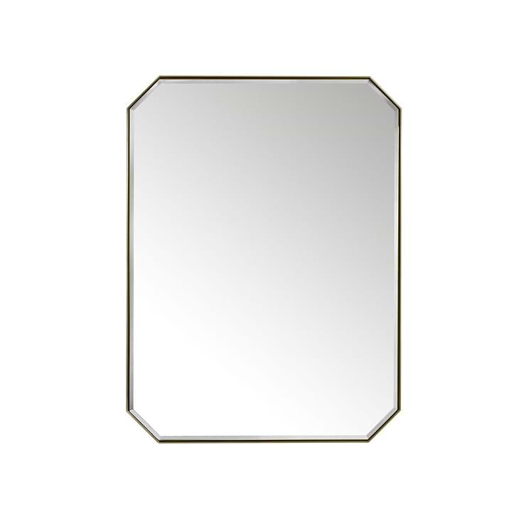 James Martin Vanities Rohe Champagne Brass 30x40" Octagonal Mirror