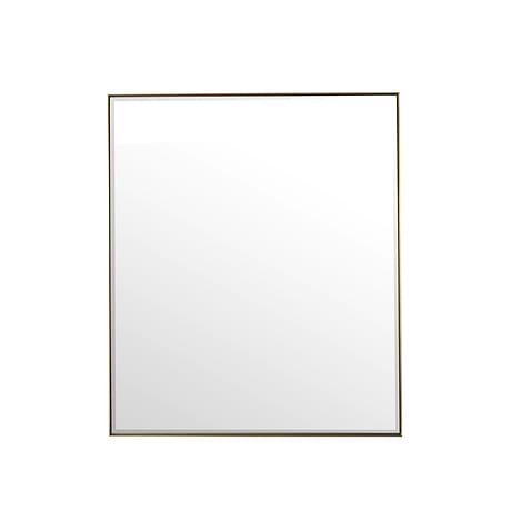 Rohe Champagne Brass 36x42" Rectangle Mirror by JMV