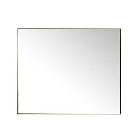 Rohe Champagne Brass 48x40" Rectangle Mirror by JMV