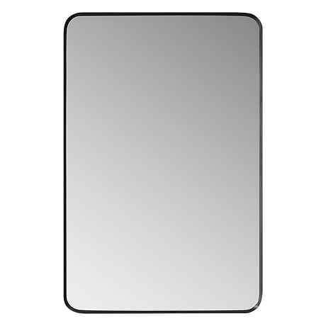 Olinda Brushed Black 24x36" Framed Rectangle Mirror