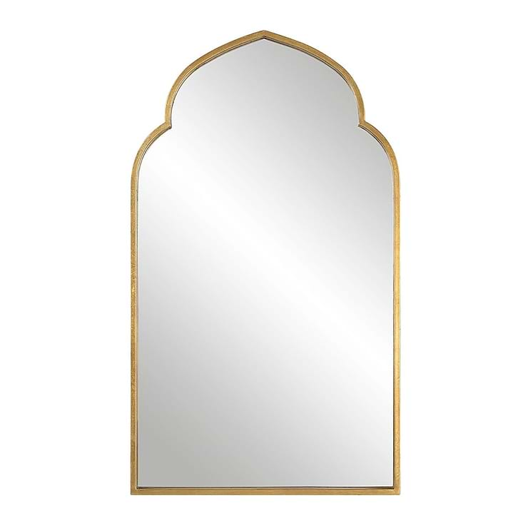 Rialto Kasbah Gold 22x38" Framed Arched Mirror