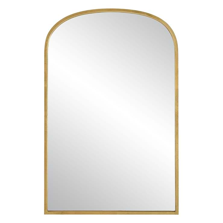 Simpla Arcadia Gold 22x34" Arched Mirror