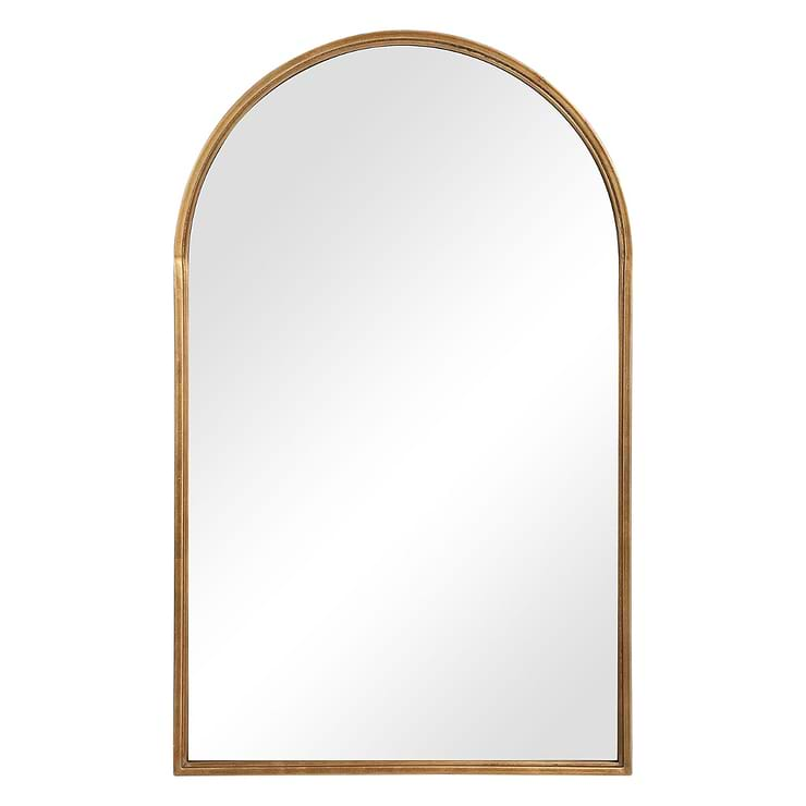 Simpla Horizon Gold 24x39" Arched Mirror