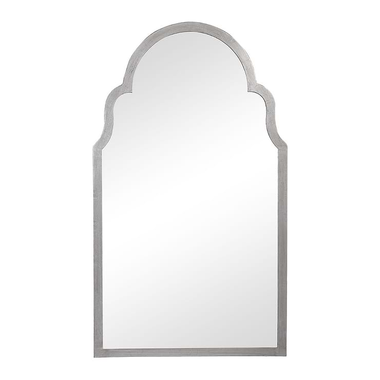 Rialto Medina Silver 21x37" Framed Arched Mirror