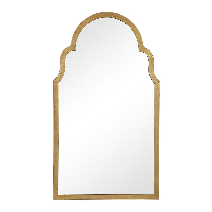 Rialto Medina Gold 21x37" Framed Arched Mirror