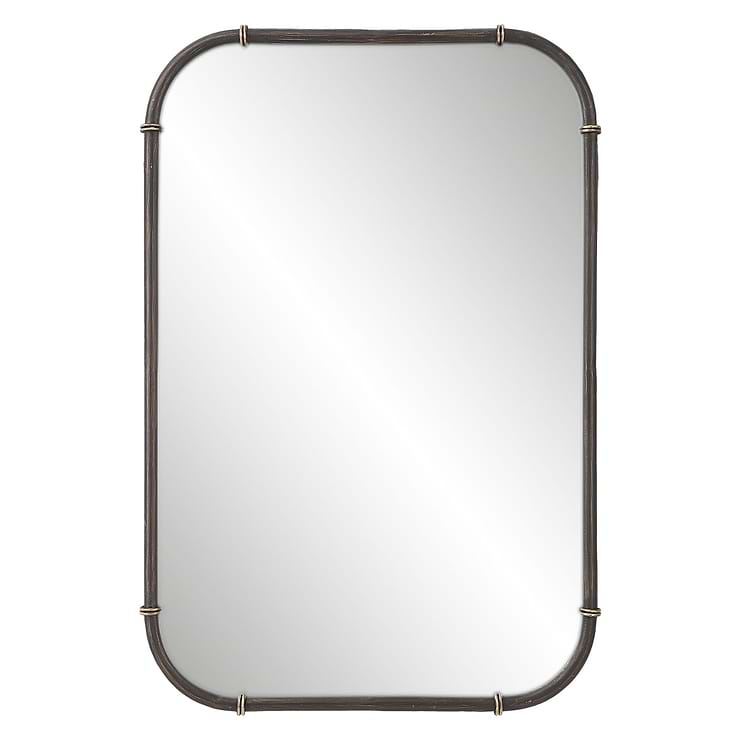 Nava Bronze 24x37" Rectangular Mirror