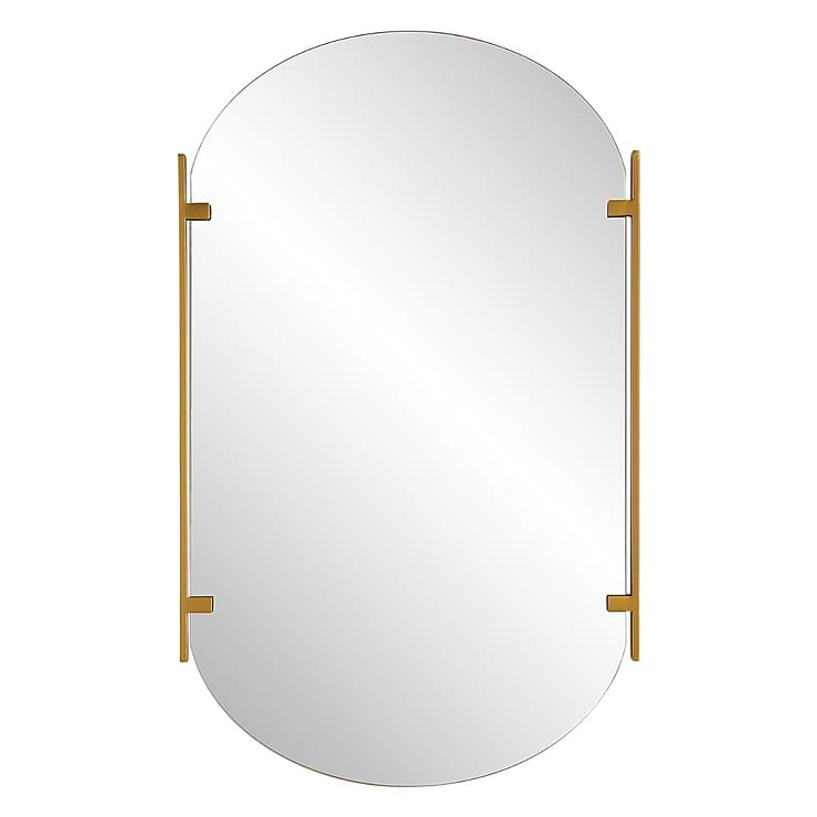 Leeya Gold 23x38" Oval Mirror