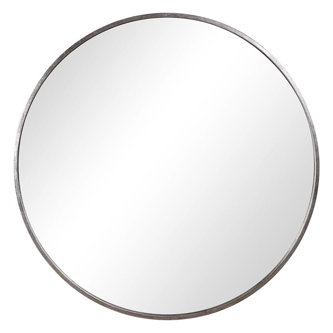 Simpla Halo Silver 35" Round Mirror