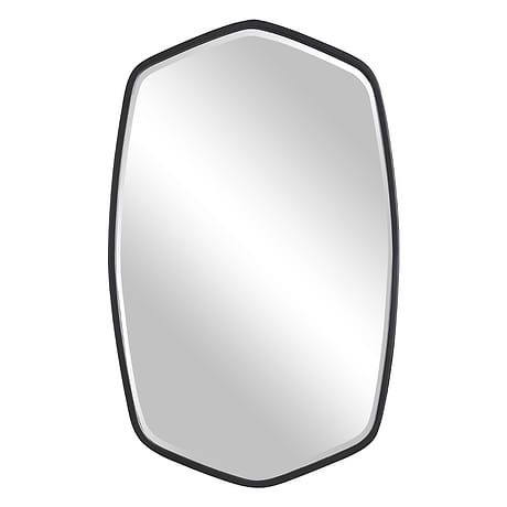 Ayelet Matte Black 20x32" Rectangle Mirror