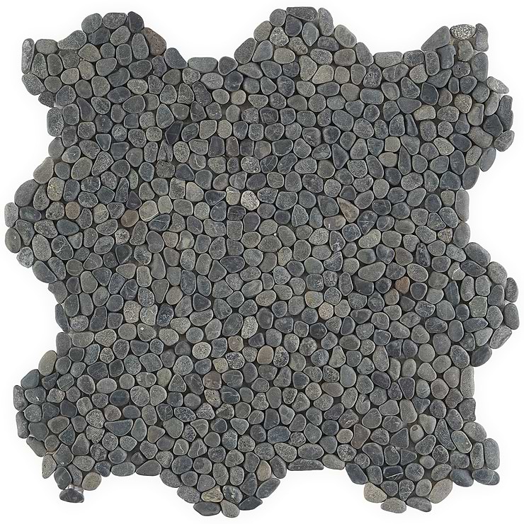 Nature Lava Black Micro Pebble Mosaic