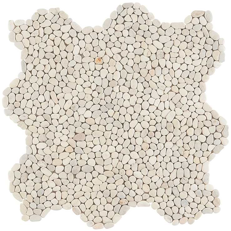 Nature Lovina White Micro Pebble Mosaic