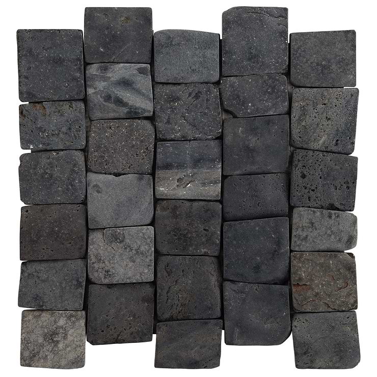 Nature Pathway Alor Black 2" Natural Stone Mosaic Tile