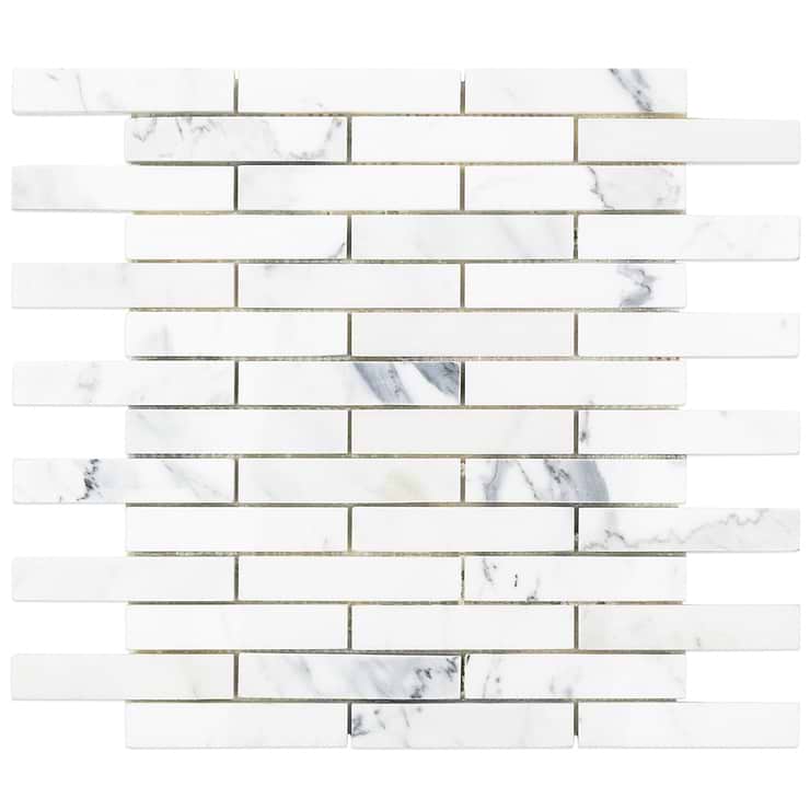 Calacatta Big Brick Marble Tile