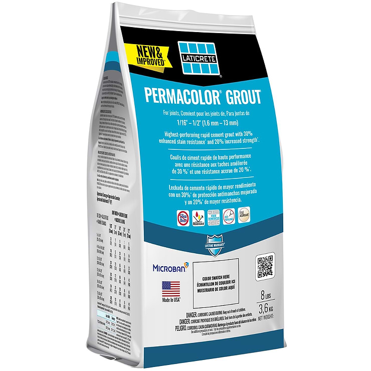 Laticrete Permacolor Frosty Gray Grout- 8lb