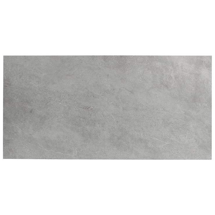 ZenTech Silver Gray 24x48 Matte Porcelain Tile