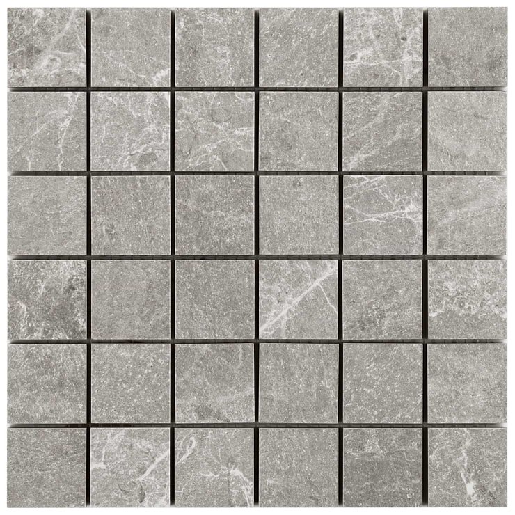 ZenTech Silver Gray 2x2 Matte Porcelain Mosaic Tile