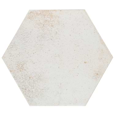 Kalay White 9" Hexagon Polished Porcelain Tile