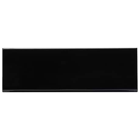 Park Hill Black 4x12 Polished Porcelain Bullnose