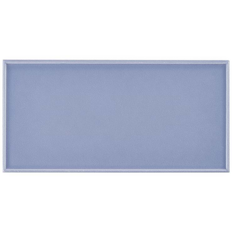 Stacy Garcia Maddox Frame Azul 4x8 Matte Ceramic Subway Tile