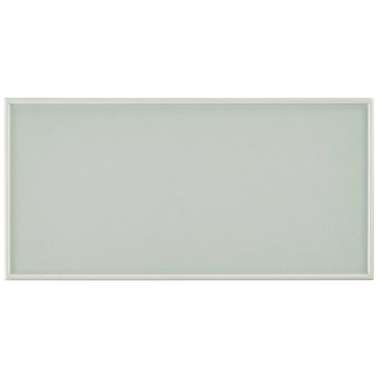 Stacy Garcia Maddox Frame Mineral Green 4x8 Matte Ceramic Subway Tile