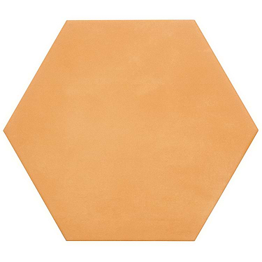 HexArt Orange 8" Hexagon Matte Porcelain Tile