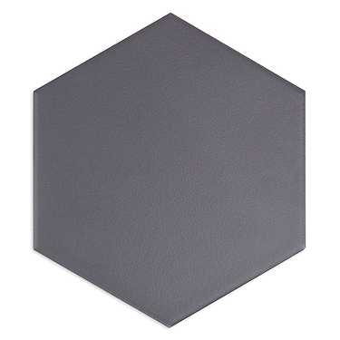 Exagoni Puro Dark Gray 6x7 Hexagon Matte Ceramic Tile