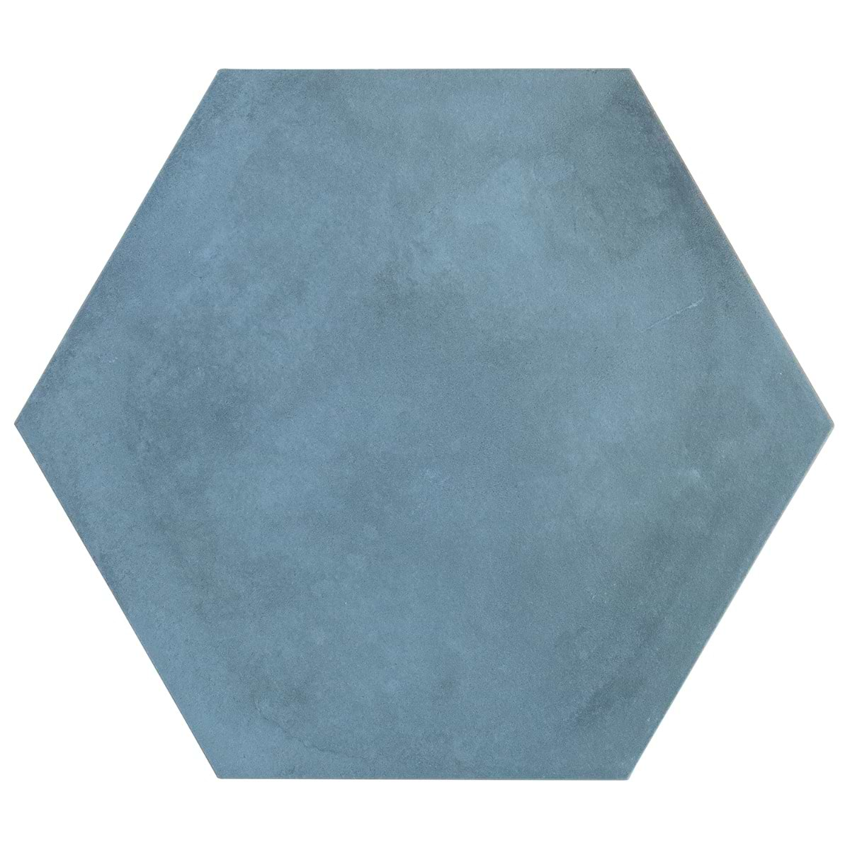 Ava Blue Ocean 8" Hexagon Matte Porcelain Tile