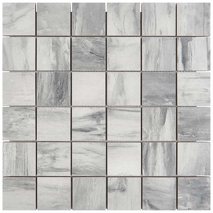 33 Sheet Scrap Lot: Petrawood White 2x2 Matte Porcelain Mosaic Tile