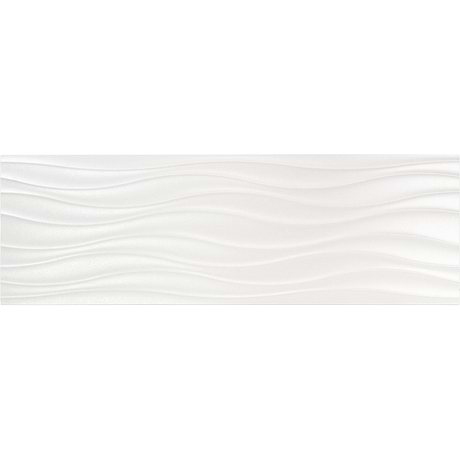 Whistler Slalom White 12x36 Semi-Polished Ceramic Tile