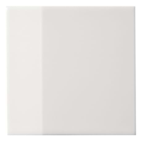 Zeal Edge 3D White 5x5 Matte Porcelain Tile