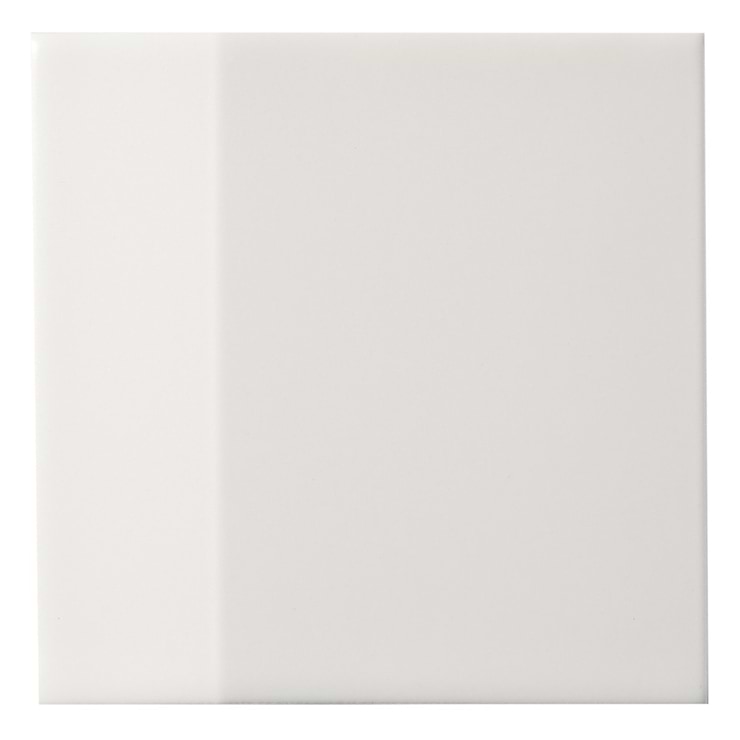Zeal Edge 3D White 5x5 Matte Porcelain Tile