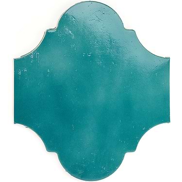 Cavallo Fiji Blue 8x10 Arabesque Glazed Porcelain Tile