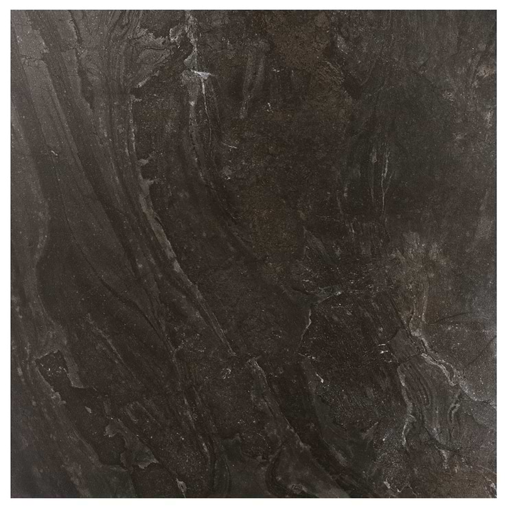 Santo Charcoal Black 36x36 Matte Porcelain Tile