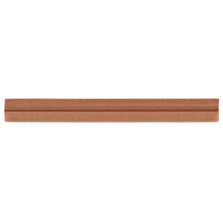 Born Terracotta .5x5 L-Shape Quarter Round Matte Ceramic Pencil Liner