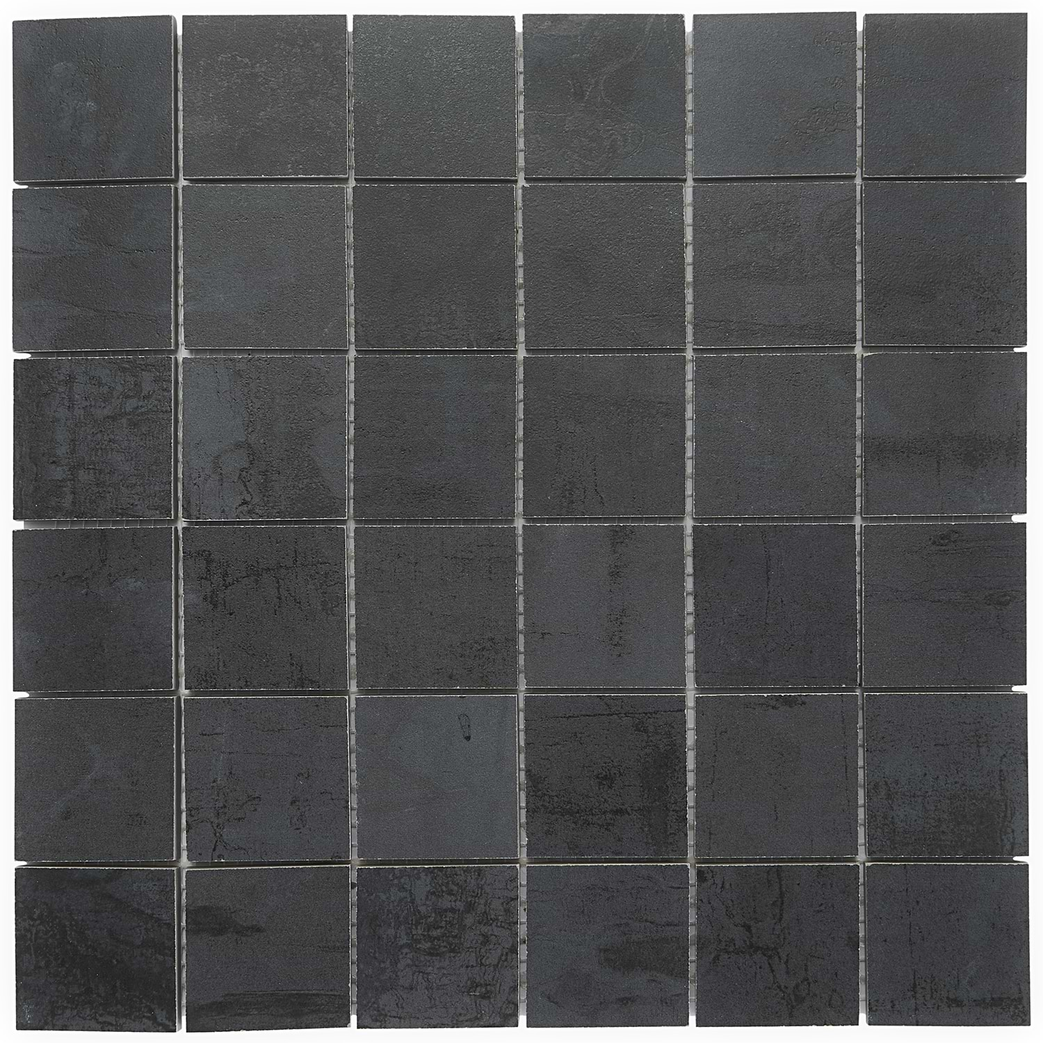 Angela Harris Inspira Dark Gray 2x2 Matte Porcelain Mosaic Tile