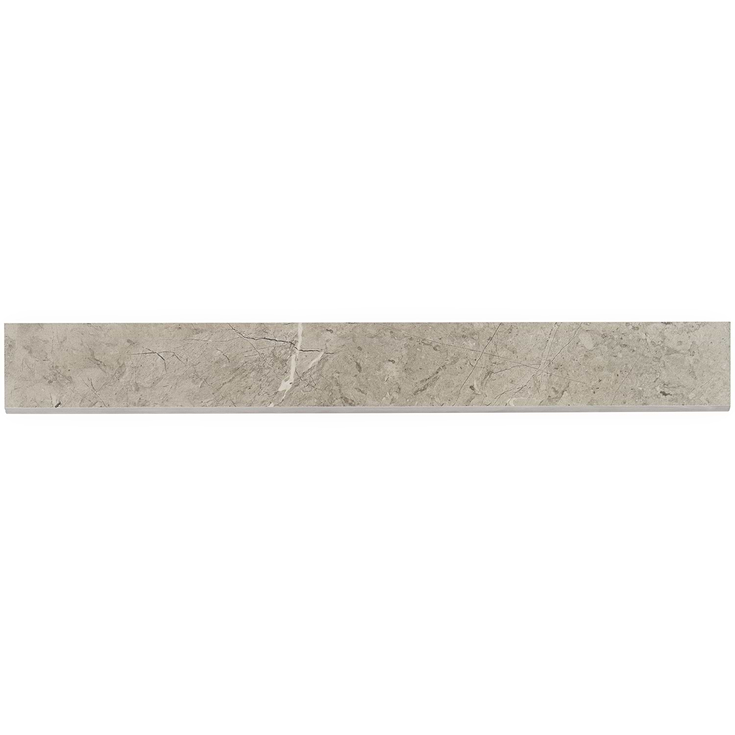 Basic Marble Pietra Light Gray 3x24 Satin Porcelain Bullnose