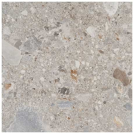 Sample-Rizo Earth Gray Terrazzo Look Matte Porcelain Tile