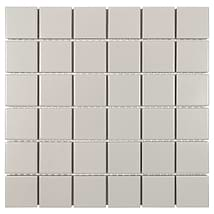 Serenity Taupe Gray  2x2 Matte Porcelain Mosaic Tile