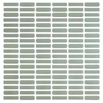 Venini Sage Green 1/2" x 2" Mini Brick Frosted Glass Mosaic Tile